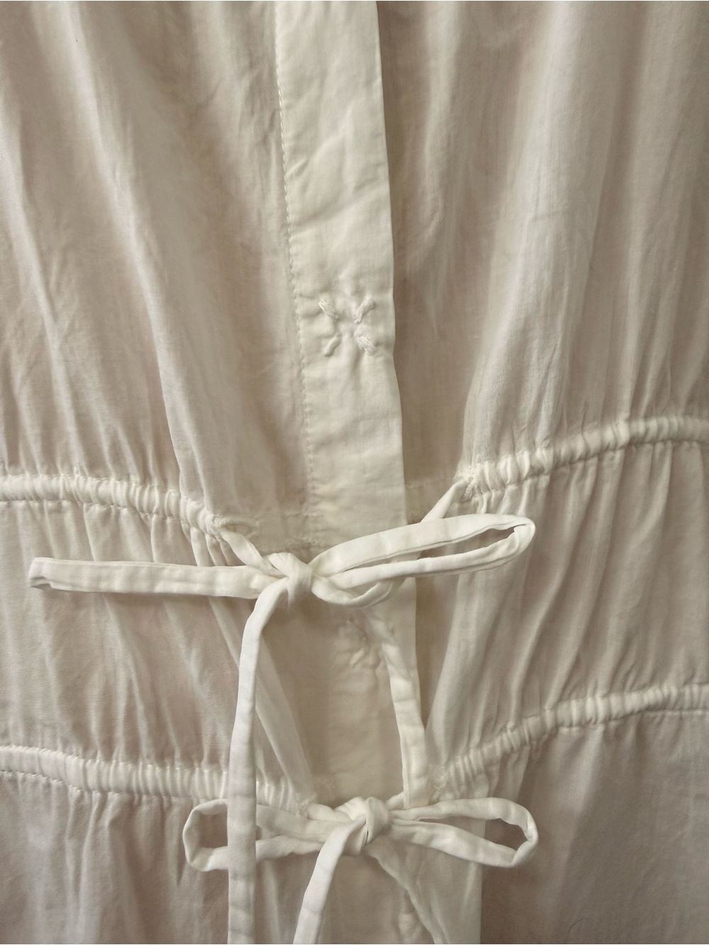 Eileen Fisher, Long Sleeve Cotton Lawn Blouse, sz S coquette girl - Picture 4 of 11